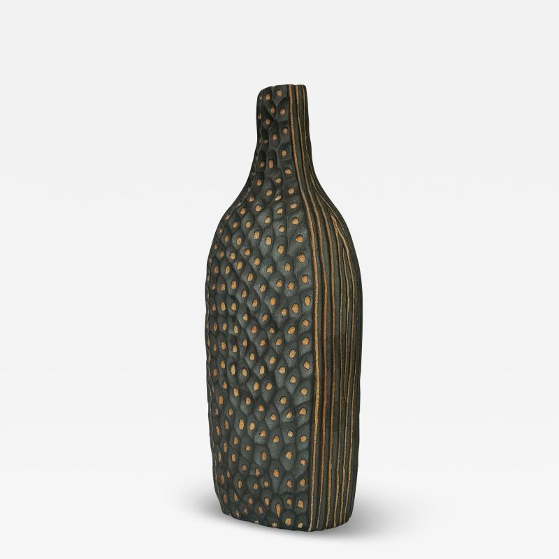 Larry Halvorsen Larry Halvorsen Studio Pottery Sgraffito Vase