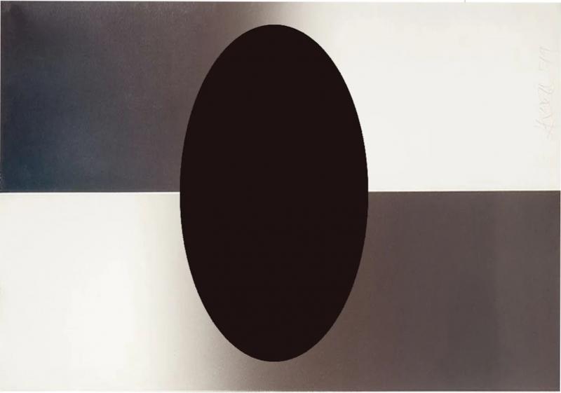 Larry Stuart Bell UNTITLED HORIZONTAL FADE ELLIPSE 