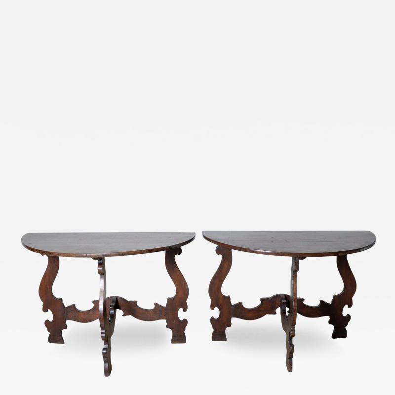 Late 17th Century Pair Of Walnut Consoles