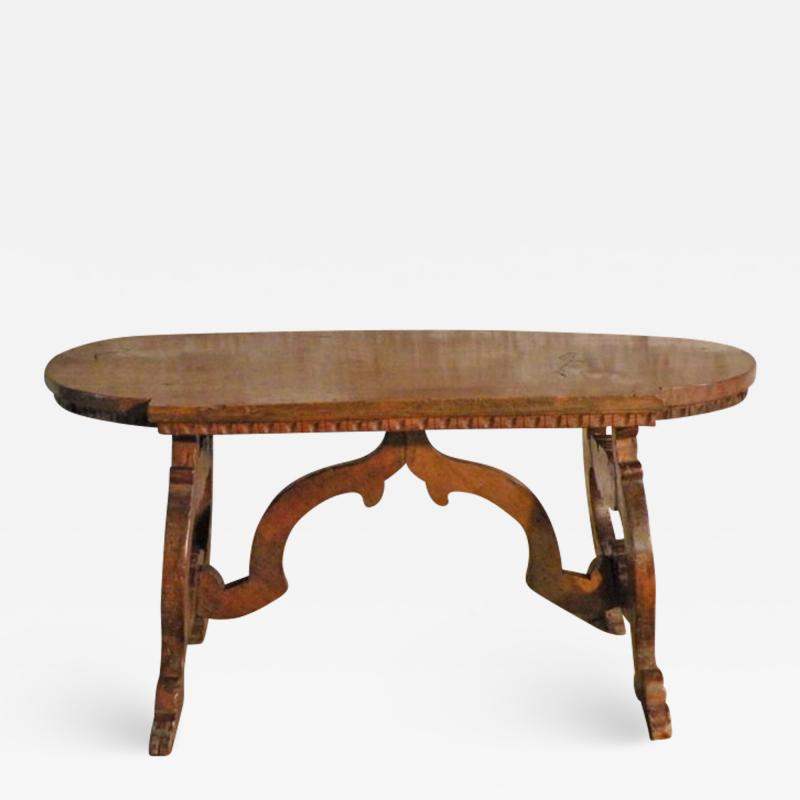 Late 17th Century Petite Italian Baroque Low Walnut Table