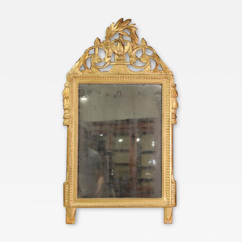Late 18th C French Gilt Marriage Mirror