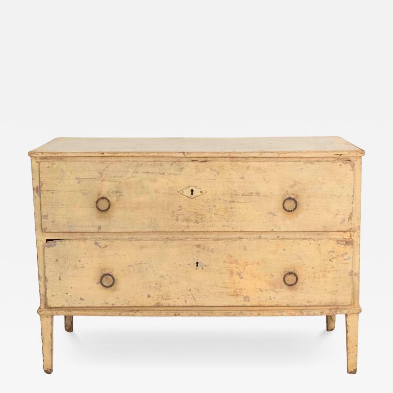 Late 18th Century Alsatian Pine Chest of Drawers with Original Paint