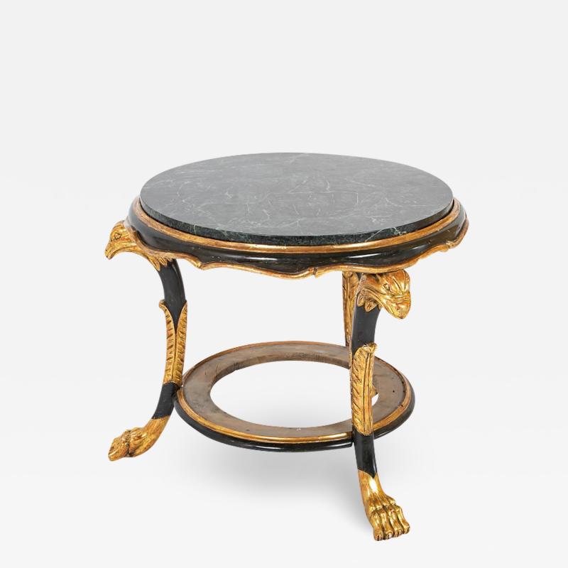 Late 18th Century Continental Marble Top Two Tier Gueridon