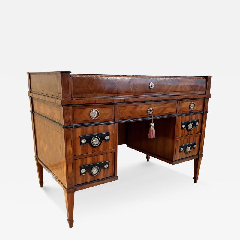 Late 18th Century Empire Roll Top Writing Desk Nutwood AT ca 1790 1800