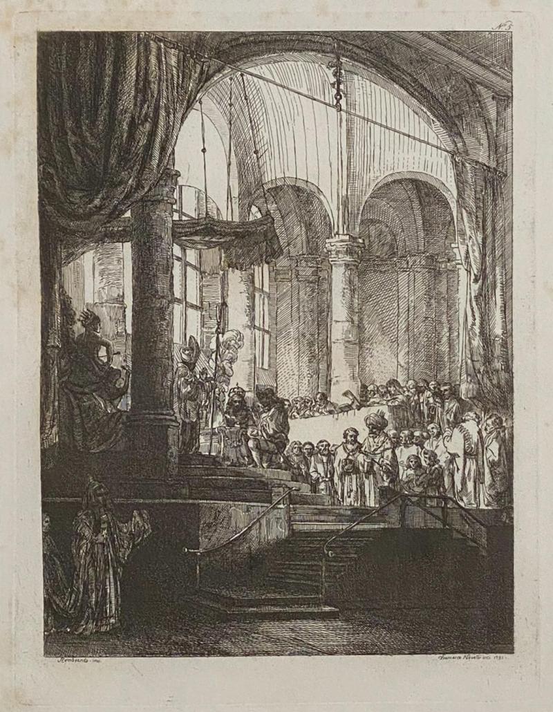 Late 18th Century Rembrandt Etching 5 by Francesco Novelli