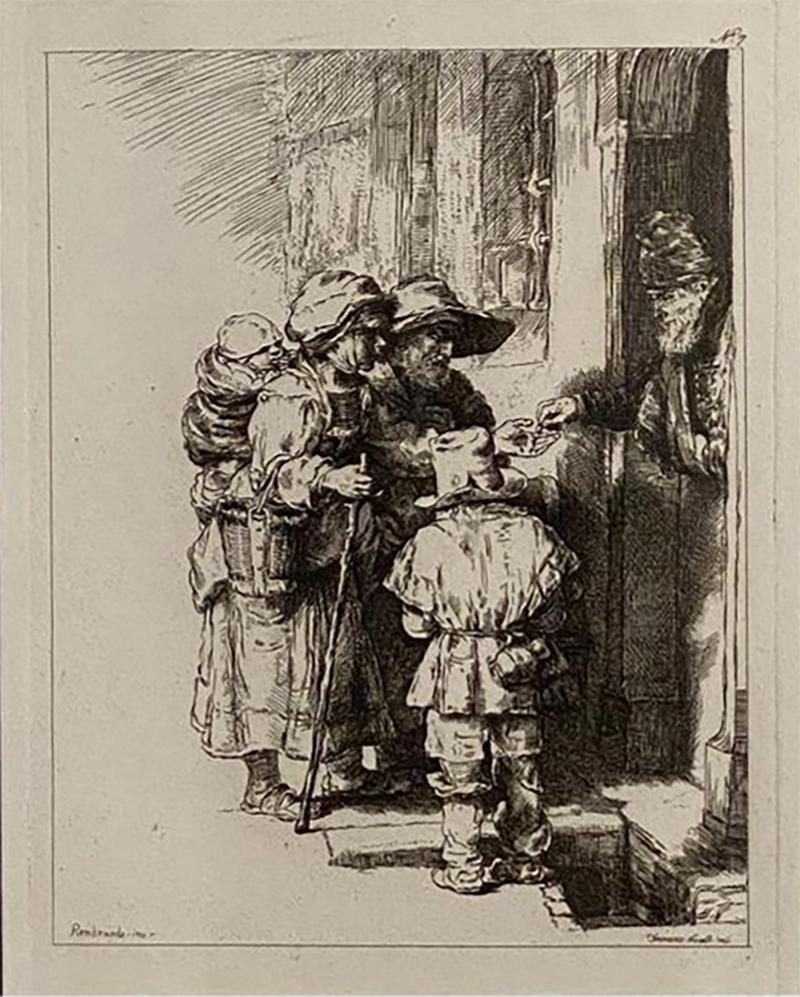 Late 18th Century Rembrandt Etching 7 by Francesco Novelli