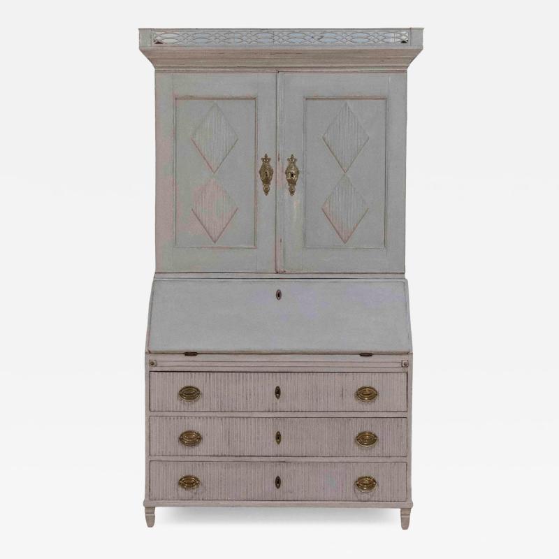 Late 18th Century Scandinavian Two Part Secretary Circa 1790