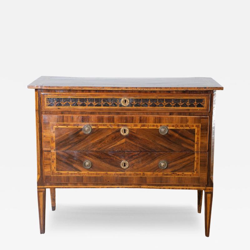 Late 18th Century Veneered Louis XVI Chest Of Drawers