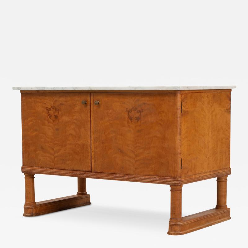 Late 1930s Myrstedt Sterns birchwood sideboard Sweden