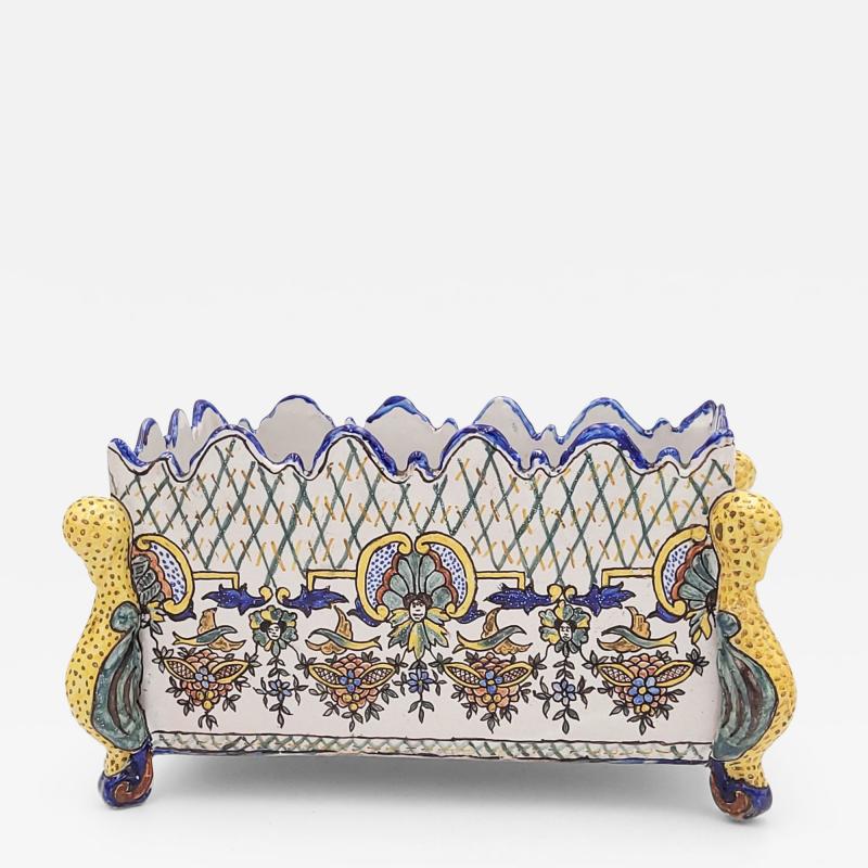 Late 19th Century French Fa ence Jardini re