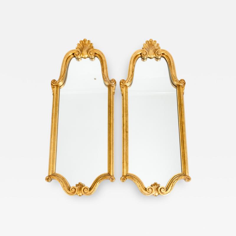 Late 19th Century Giltwood Mirrors Pair Matching Mirror 