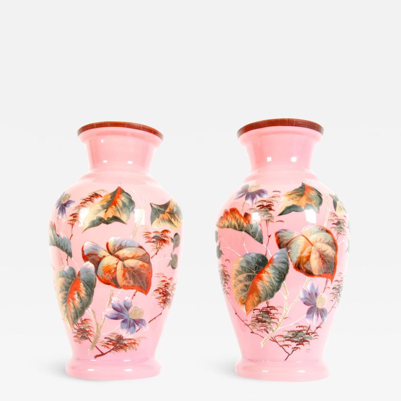 Late 19th Century Glass Decorative Vases