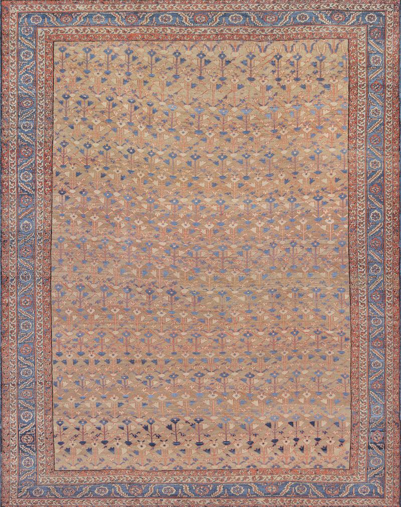 Late 19th Century Hand Woven Wool Bakhshaish Rug from North West Persia