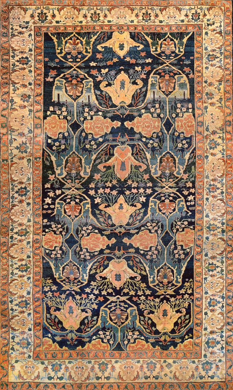 Late 19th Century Handwoven Wool Bidjar Rug