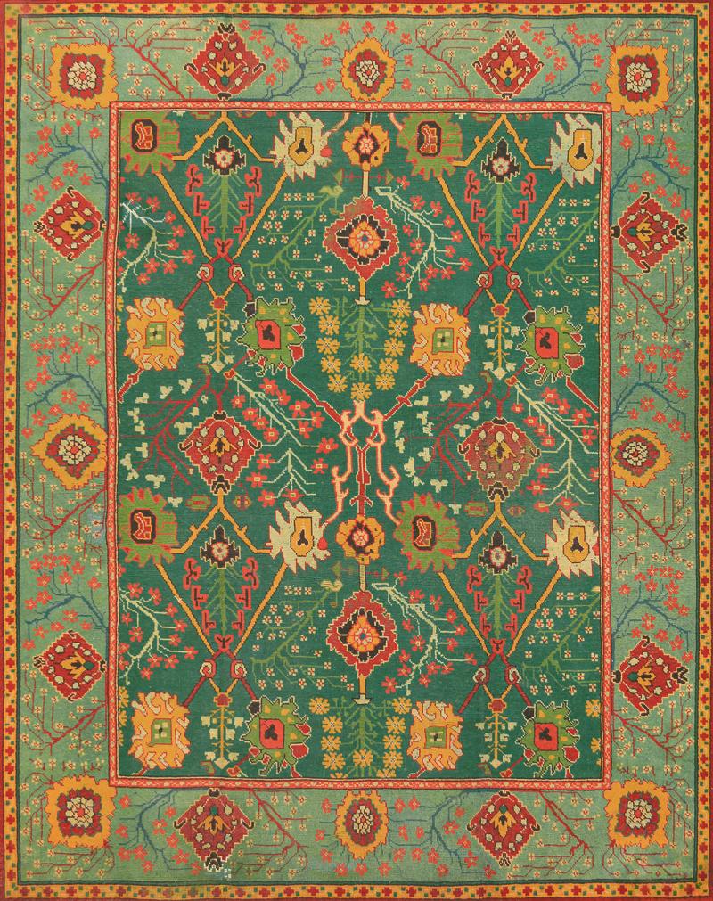 Late 19th Century Wool Donegal Rug from Ireland