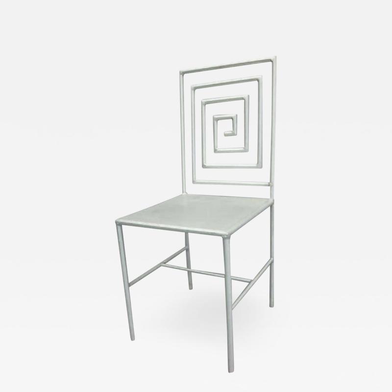 Late 20th Century Artist Made Aluminum Desk Side Chair by Jose Pascual
