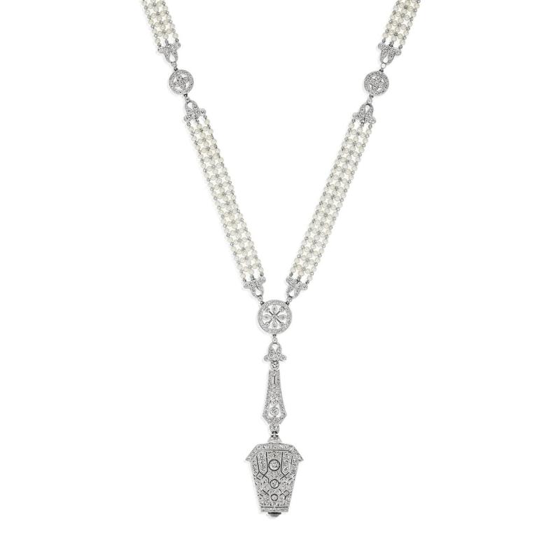 Late Edwardian Pendant Watch Sautoir