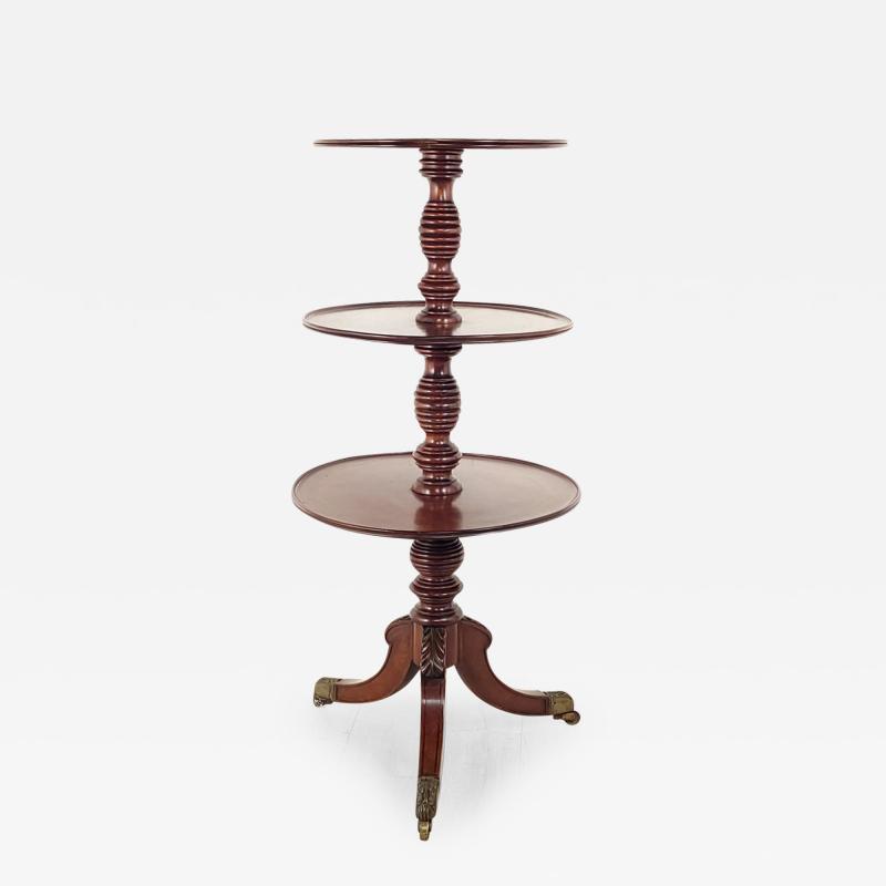 Late Georgian Early Regency Mahogany Silent Waiter circa 1815