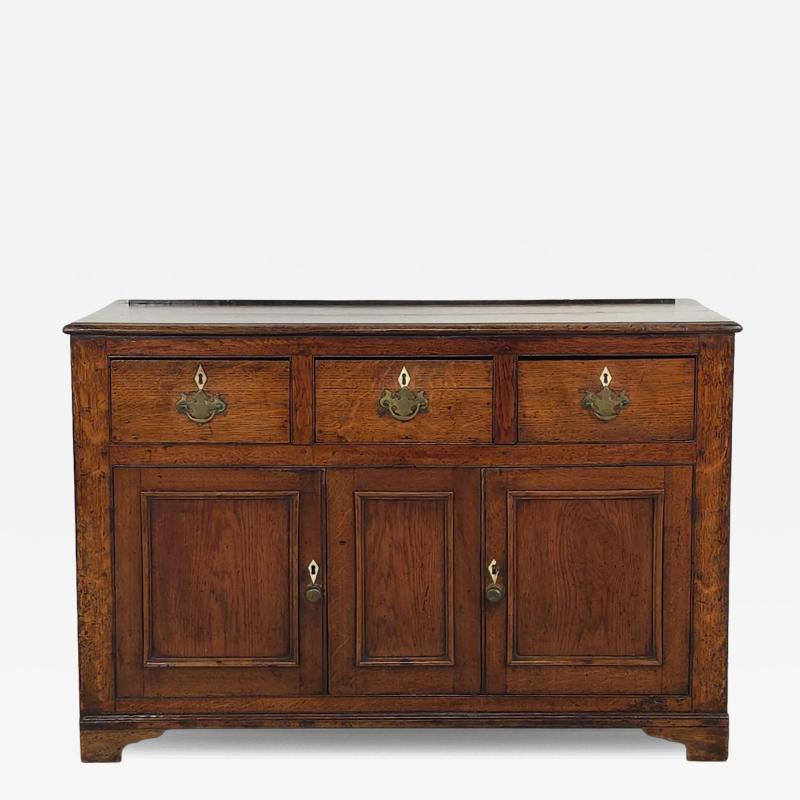 Late Georgian Oak Sideboard Cabinet England circa 1800
