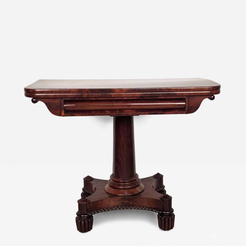Late Regency Period Pedestal Game Table England circa 1825