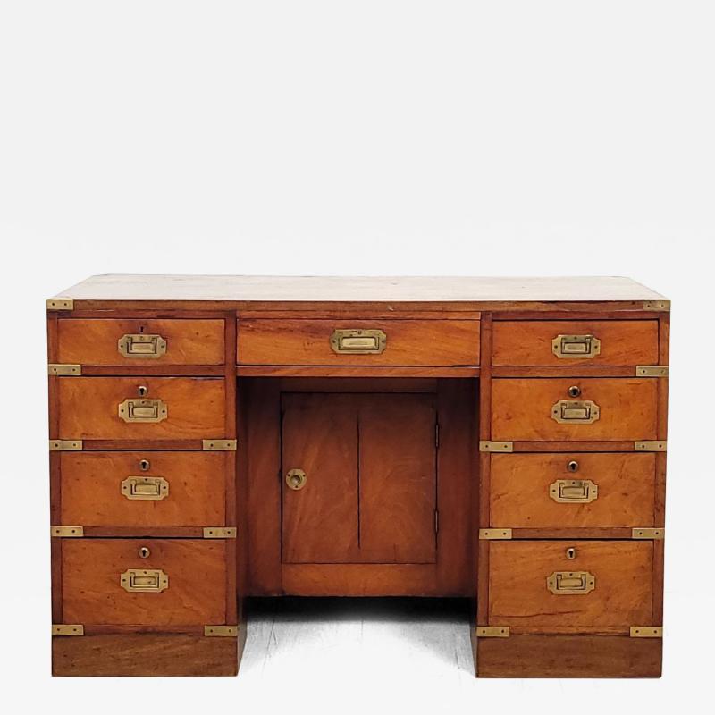 Late Victorian Mahogany Campaign Chest England circa 1880