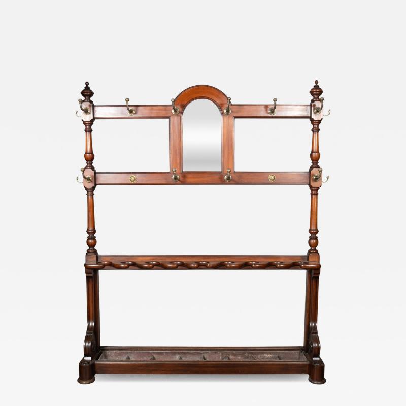 Late Victorian Mahogany Hall Umbrella Stand