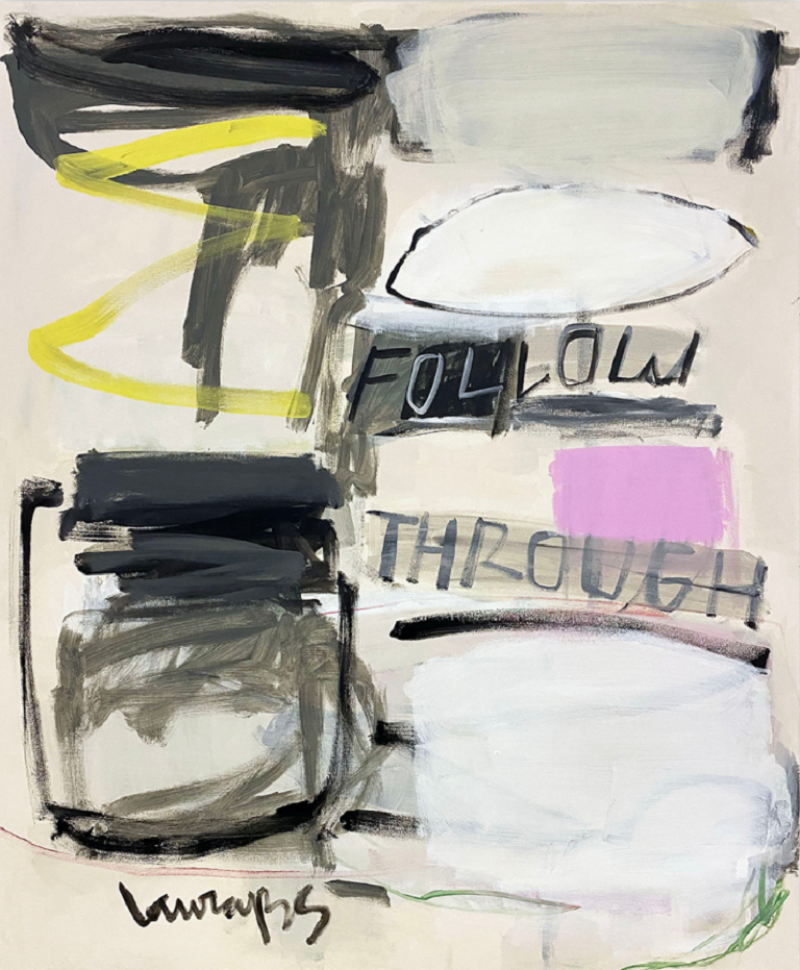 Laura Basterra Sanz Follow Through Abstract painting 2024