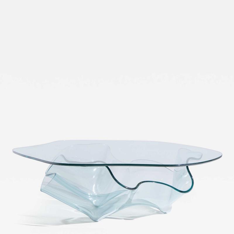 Laurel Fyfe Laurel Fyfe Mid Century Handkerchief Art Glass Coffee Table