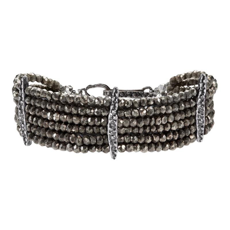 Lauren Wolf Lauren Wolf Six Strand Pyrite Stingray Bracelet