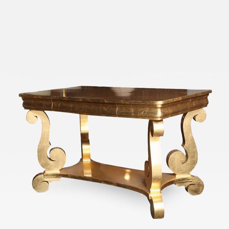 Lavish Gold Leafed Decorator Table