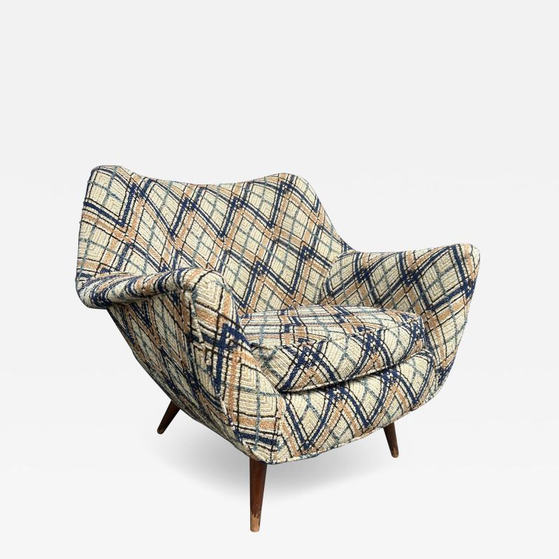 Lawrence Peabody Handsome Lawrence Peabody Barrel Back Tub Chair Selig Mid Century Modern