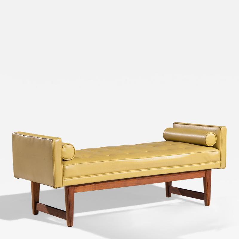 Lawrence Peabody Lawrence Peabody for Nemschoff Mid Century Walnut Bench