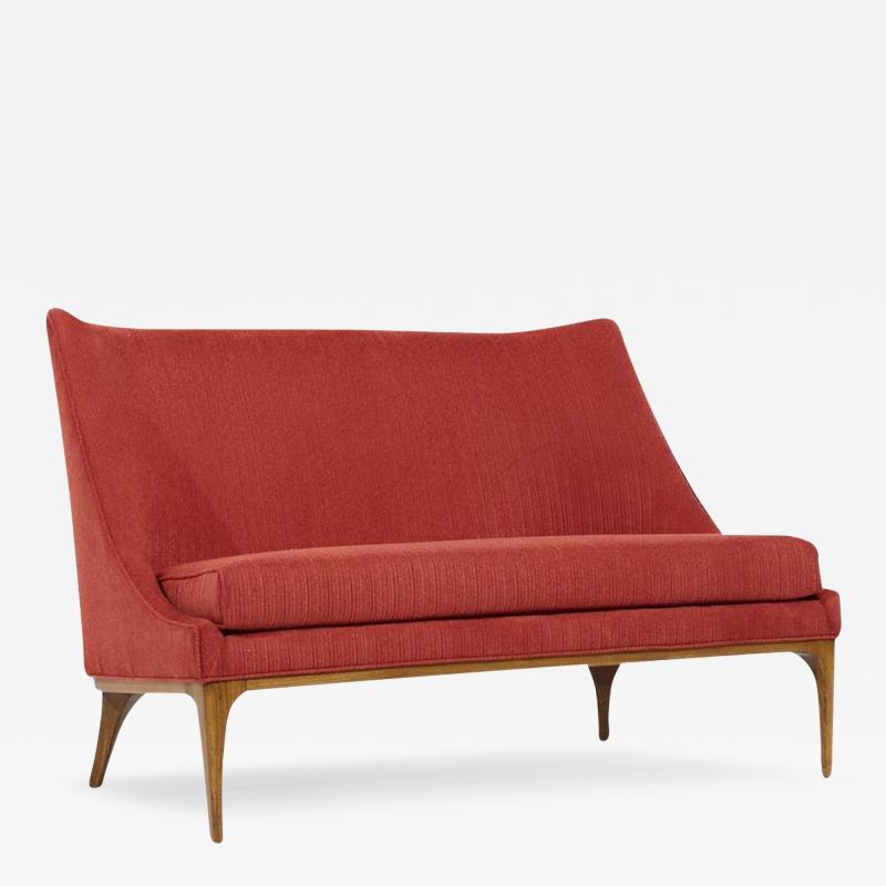 Lawrence Peabody Lawrence Peabody for Richardson Nemschoff Mid Century Walnut Settee