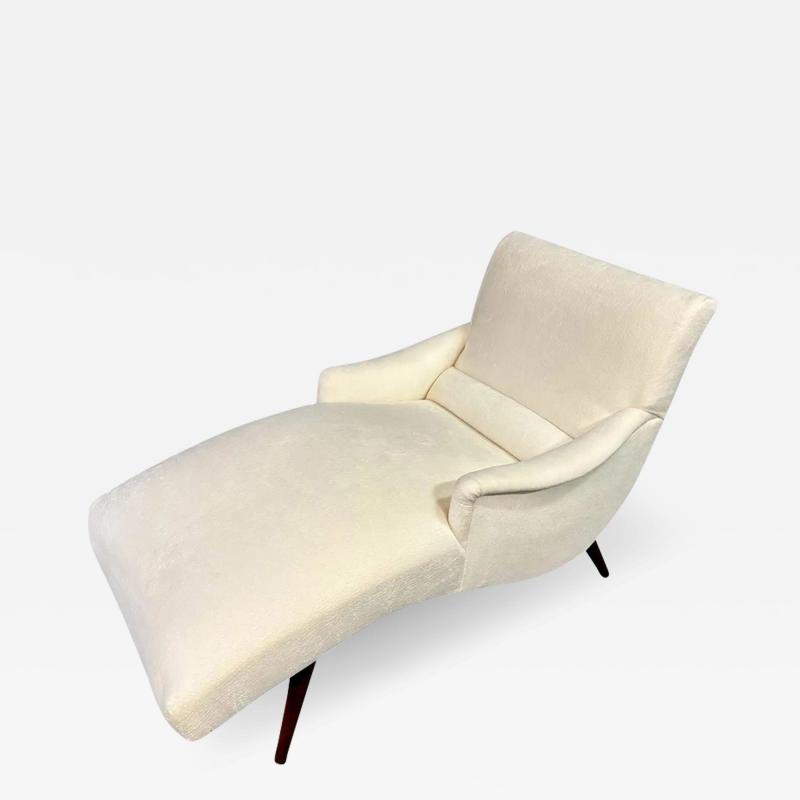 Lawrence Peabody Mid Century Modern Chaise Lounge Chair by Lawrence Peabody