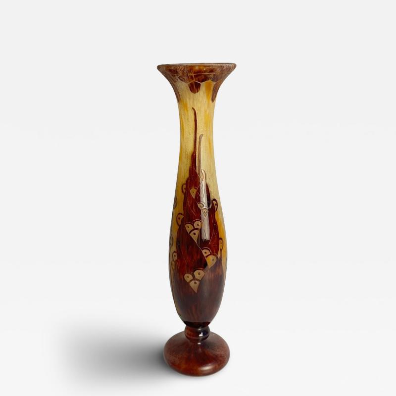 Le Verre Fran ais Art Deco vase