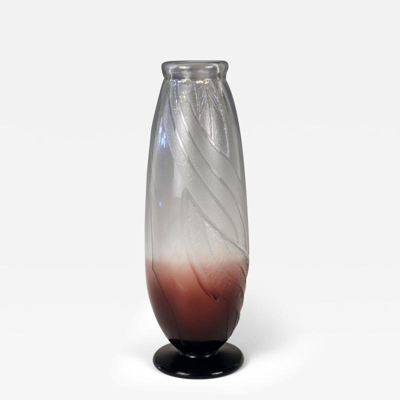 Le Verre Fran ais Dec Vase by Le Verre Francais