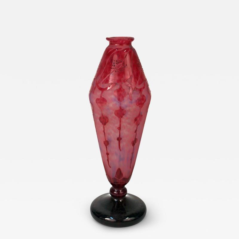 Le Verre Fran ais Garance Vase by Le Verre Francais
