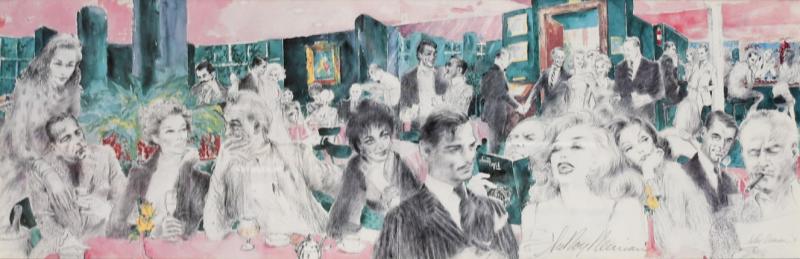 LeRoy Neiman Polo Lounge Serigraph by LeRoy Neiman