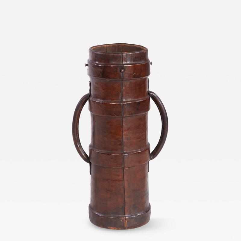 Leather Artillery Carrier Umbrella Stand