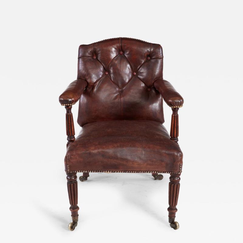Leather Library Chair