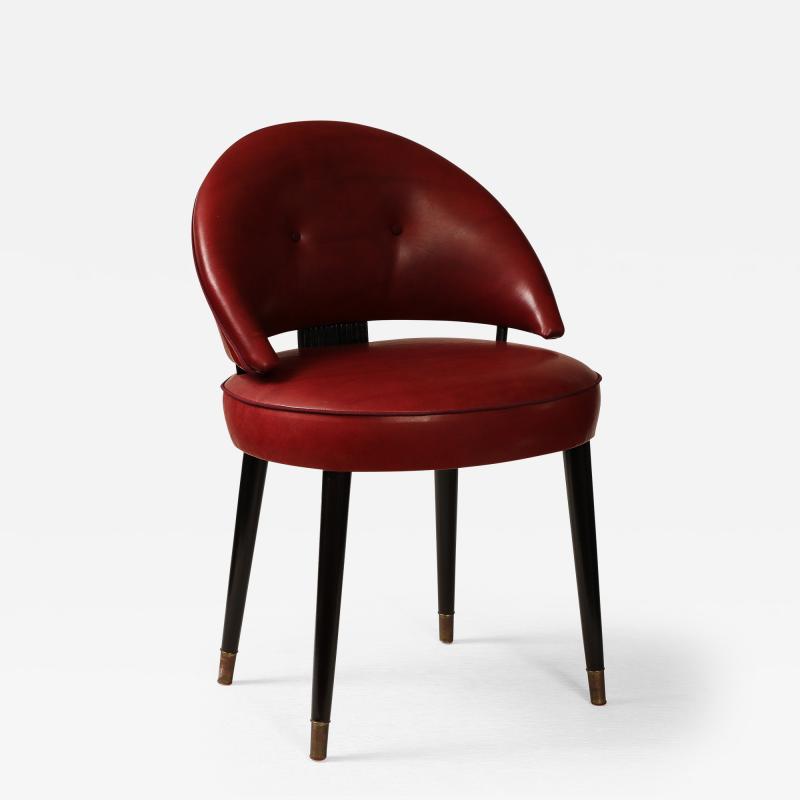 Leather cocktail chair