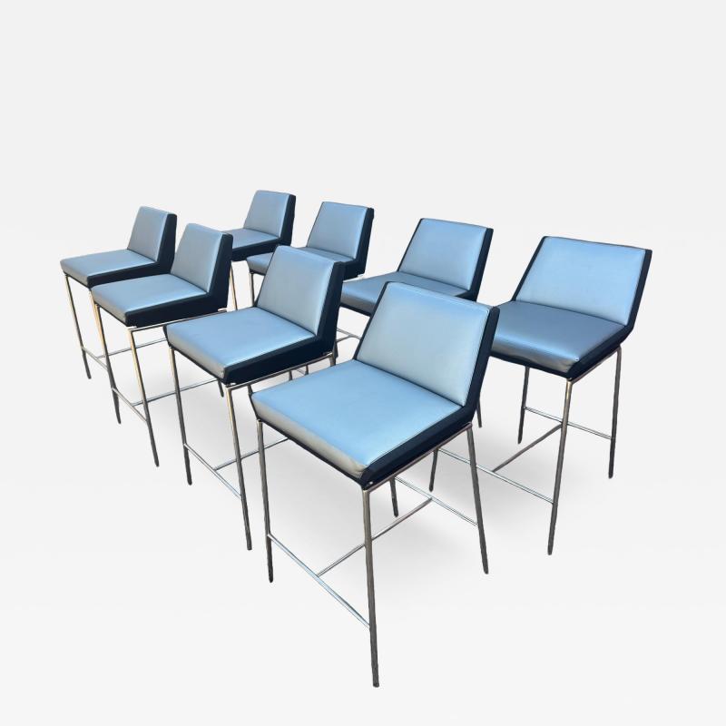 Leather grey Stools
