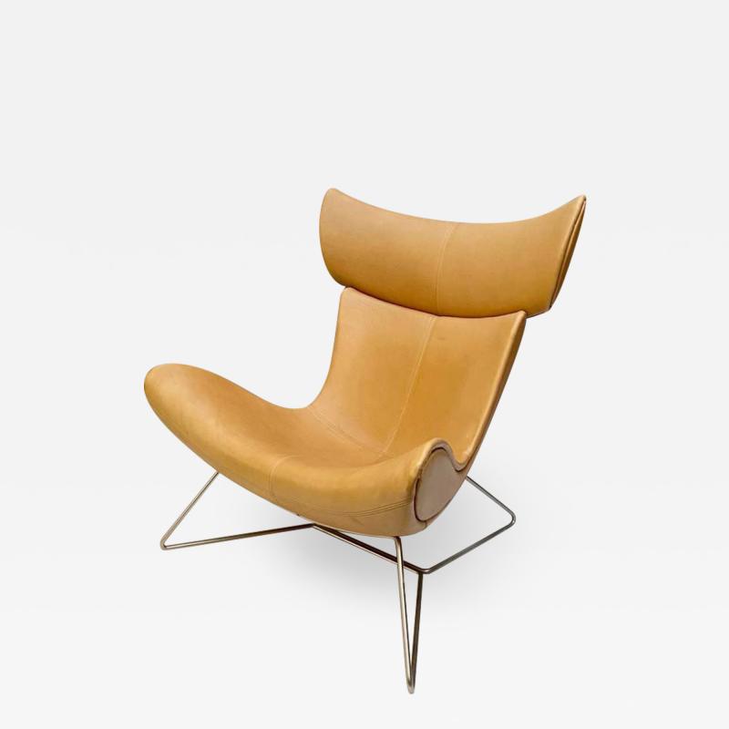 Leather lounge Chair model Imola by Henrik Pedersen