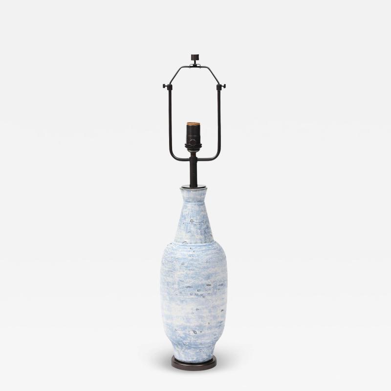 Lee Rosen Lee Rosen Design Technics Table Lamp Ceramic Blue