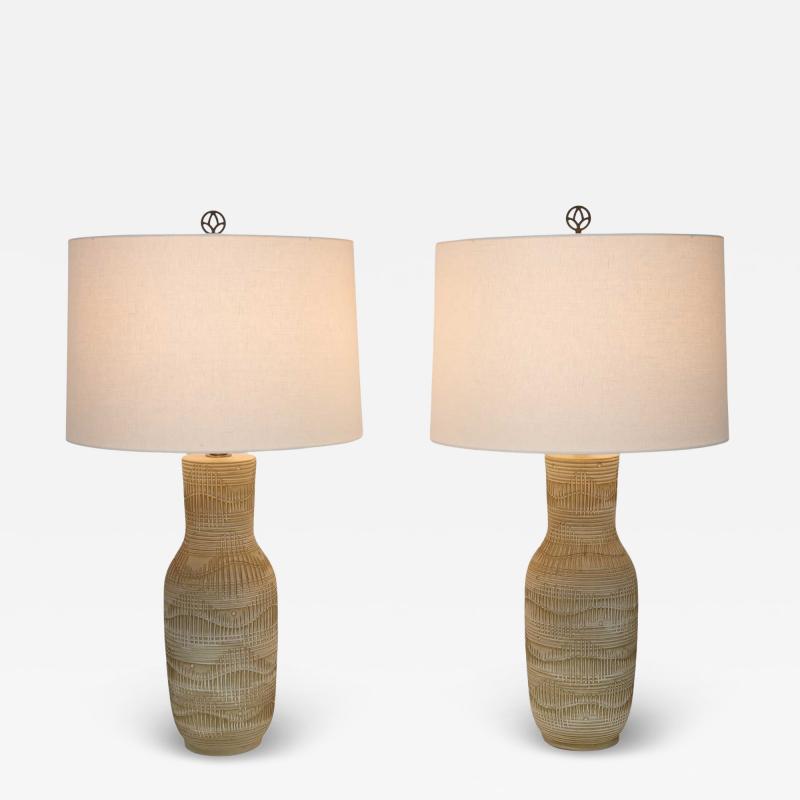 Lee Rosen Lee Rosen for Design Technics Ceramic Table Lamps