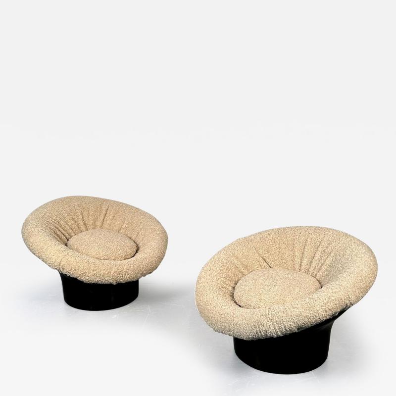 Lennart Bender Pair of Mid Century Lacquer Lounge Chairs Lennart Bender Space Age Modern