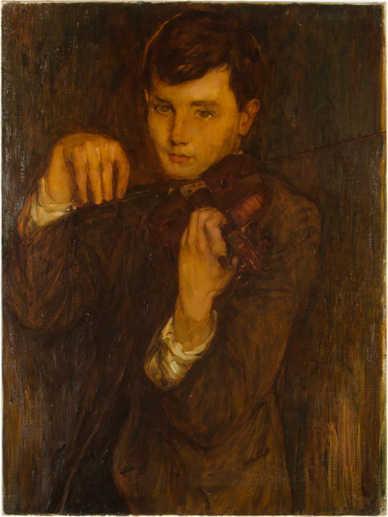 Leonard Watts Leonard Watts British 1871 1951 Boy with Violin