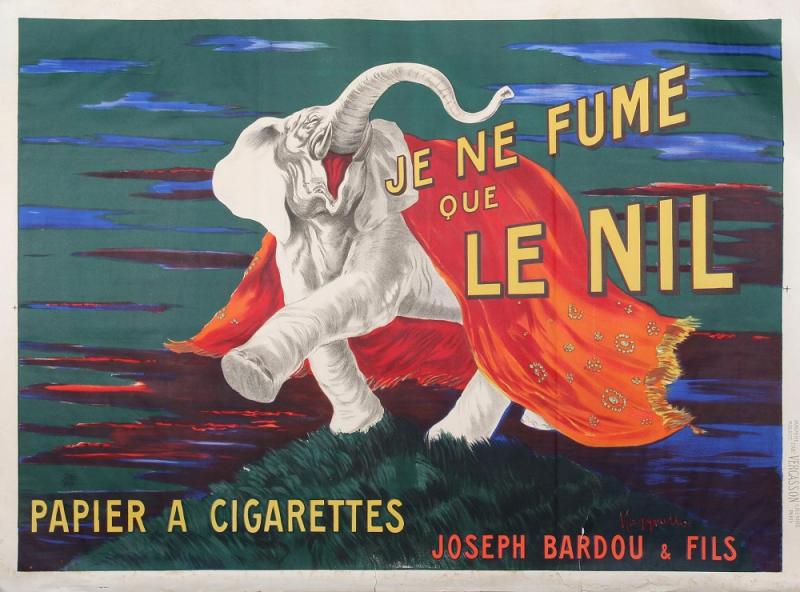 Leonetto Cappiello Je ne Fume que le Nil