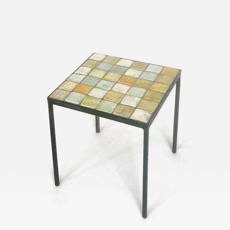 Les 2 Potiers Michelle et Jacques Serre LES 2 POTIERS MICHELLE ET JACQUES SERRE FRENCH CERAMIC SIDE TABLE