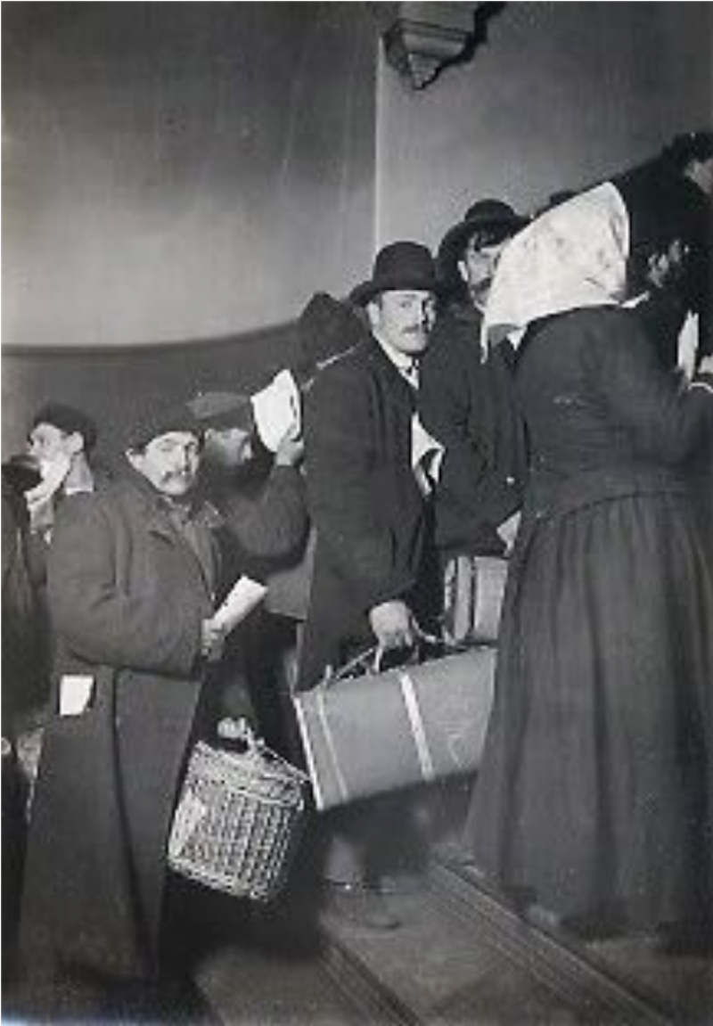 Lewis Hine Entering America Ellis Island 1905